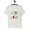 Rainbow Love Lettering Pride Heart LGBT Pride Month T-Shirt