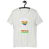 Camiseta tipográfica Expressive Pride Premium con plantilla de cotización vectorial para la paz y el amor