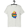 Love Unites Rainbow Hand Heart: LGBT Pride T-Shirt