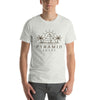 Egyptian Oasis Pyramid with Date Palm T-Shirt - Minimalist Line Art Design