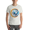 3D Round Abstract Design in Glossy Finish T-Shirt