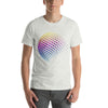 Camiseta de color de esfera 3D con puntos de medios tonos vibrantes