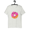 Linda camiseta de dibujos animados de donut, dulzura adorable