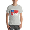 Orgullo de EE. UU.: Camiseta con letras de la bandera del Día de la Independencia