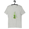 Camiseta con diseño de instrumento de violín inspirada en la primavera