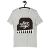 Frases de piano, camiseta entusiasta de la música en vivo
