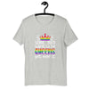 Proudly Queer Premium Gay Pride Lettering T-Shirt featuring Empowering Queen Vector Design