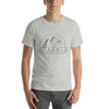 Graphic Symbol Line Art Pyramid T-Shirt: Vector Illustration Design