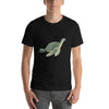 Green Sea Turtle Cartoon Delight Cotton T-Shirt