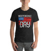 USA Pride: Independence Day Flag Lettering T-Shirt