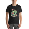 Watercolor Cactus Design Cotton T-Shirt