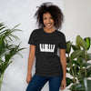 Camiseta de teclas de piano en blanco y negro grunge con espacio de copia