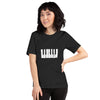 Grunge Black and White Piano Keys T-Shirt with Copy Space