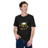 Camiseta de personaje Skater Drummer, Skateboard y Drumsticks