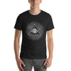 Masonic All-Seeing Eye Pyramid Engraving Freemasonry Vector T-Shirt