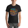 Camiseta con conjunto de iconos de globo con logo abstracto: Edición en espiral colorida