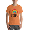 Vector Graphic LGBT Rainbow Flag and Pride Text T-Shirt