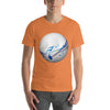 Abstract 3D Sphere and Music Notes T-Shirt Design