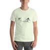 Exotic Journey Hand-Drawn Pyramids in Cairo with Caravan of Camels T-Shirt