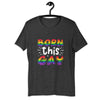 Born This Gay Rainbow Gradient Design: Premium Gay Pride T-Shirt