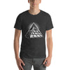 Stylish Masonic Pyramid Tee Monochrome Vector Illustration