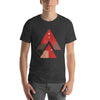 Red and Brown Triangle Composition T-shirt