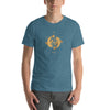 Astrological Style Golden Pisces Logo Cotton T-Shirt