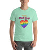 Pride Month Pride Day Happy Pride Camiseta con bandera vibrante del arco iris y bandera LGBTQ