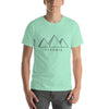 Camiseta de polígono de pirámide geométrica: diseño moderno inspirado en polígonos