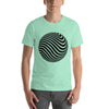 Black and White Optical Illusion 3D Sphere T-Shirt: Stripes Illusion Effect
