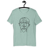 Abstracted Linear Male Portrait T-shirt