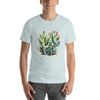 Camiseta de algodón con textura de cactus acuarela