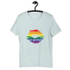 Love Yourself Lip Design: Gay Pride Flat T-Shirt