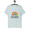 Love Wins Rainbow Sketch Design: camiseta LGBT Pride