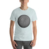 Camiseta gráfica Esfera de rayas de moda