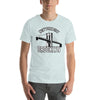 T-shirt Street Style imprimé noir et blanc avec le pont de Brooklyn de New York City