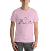 Cairo Sketch T-Shirt: Giza Pyramids and Great Sphinx of Egypt