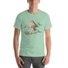 Artistic Delight: Hand-Drawn Egyptian Pyramids T-Shirt - Revealing Ancient Majesty