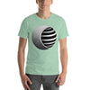 Camiseta con diseño de esfera 3D de símbolo vectorial