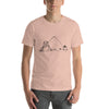 Cairo Sketch T-Shirt: Giza Pyramids and Great Sphinx of Egypt