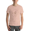 Boho style Leo Astrological Icon in Cotton T-Shirt