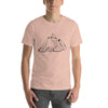 Experience the Majestic Pyramid of Giza Hand-Drawn Illustration on a Stylish T-Shirt