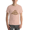 Pyramid with Stylish Brown Stripe T-Shirt