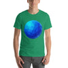 Vector Illustration Blue Geometric Ball Design T-Shirt