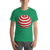 Abstract Vector 3D Ball T-Shirt: Modern Design with Round Shape and Global Sphere Pattern