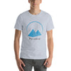 Modern Egyptian Pyramid Logo Vector T-Shirt Design with Simple Geometric Elements