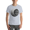 Camiseta con diseño de esfera 3D de símbolo vectorial
