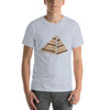 Pyramid with Stylish Brown Stripe T-Shirt