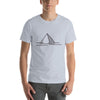 Egypt Pyramid Line Design Hipster Culture Vector Graphic T-Shirt