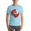 Camiseta de arte abstracto redondo 3D brillante